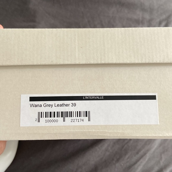 Grey Leather Mules Size 39 - Picture 3 of 3